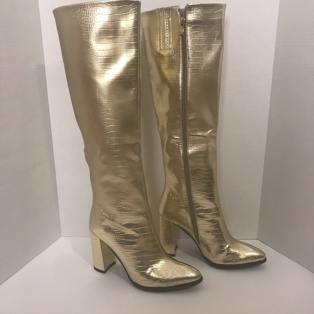 Vivorosa Evelyn Gold Boots